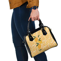 Alani Hawaiian Mango Palaka Shoulder Handbag Aloha Hibiscus Pikake Lei LT9 - Polynesian Pride