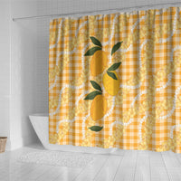 Alani Hawaiian Mango Palaka Shower Curtain Aloha Hibiscus Pikake Lei LT9 - Polynesian Pride