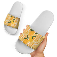Alani Hawaiian Mango Palaka Slide Sandals Aloha Hibiscus Pikake Lei LT9 - Polynesian Pride