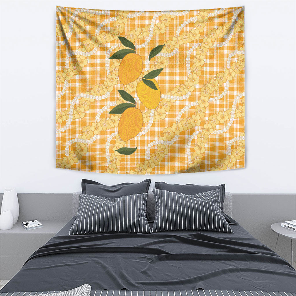 Alani Hawaiian Mango Palaka Tapestry Aloha Hibiscus Pikake Lei LT9 - Polynesian Pride