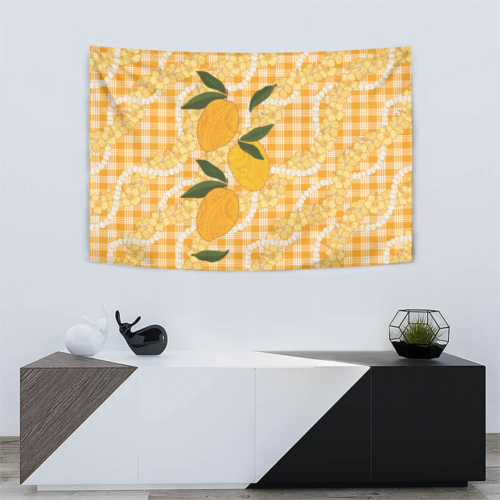 Alani Hawaiian Mango Palaka Tapestry Aloha Hibiscus Pikake Lei LT9 - Polynesian Pride