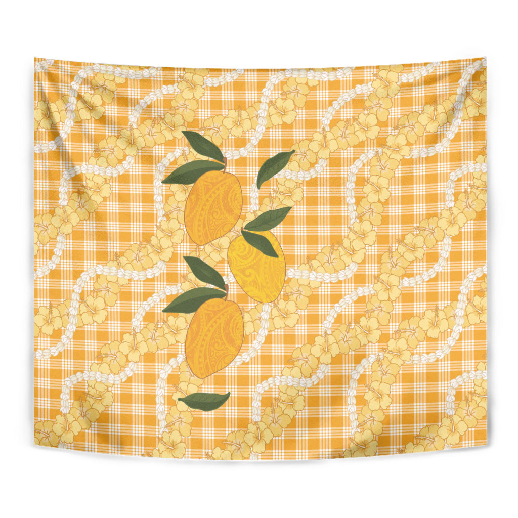 Alani Hawaiian Mango Palaka Tapestry Aloha Hibiscus Pikake Lei LT9 - Polynesian Pride