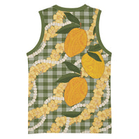 Uliuli Ahiahia Hawaiian Mango Palaka Basketball Jersey Aloha Hibiscus Pikake Lei LT9 - Polynesian Pride