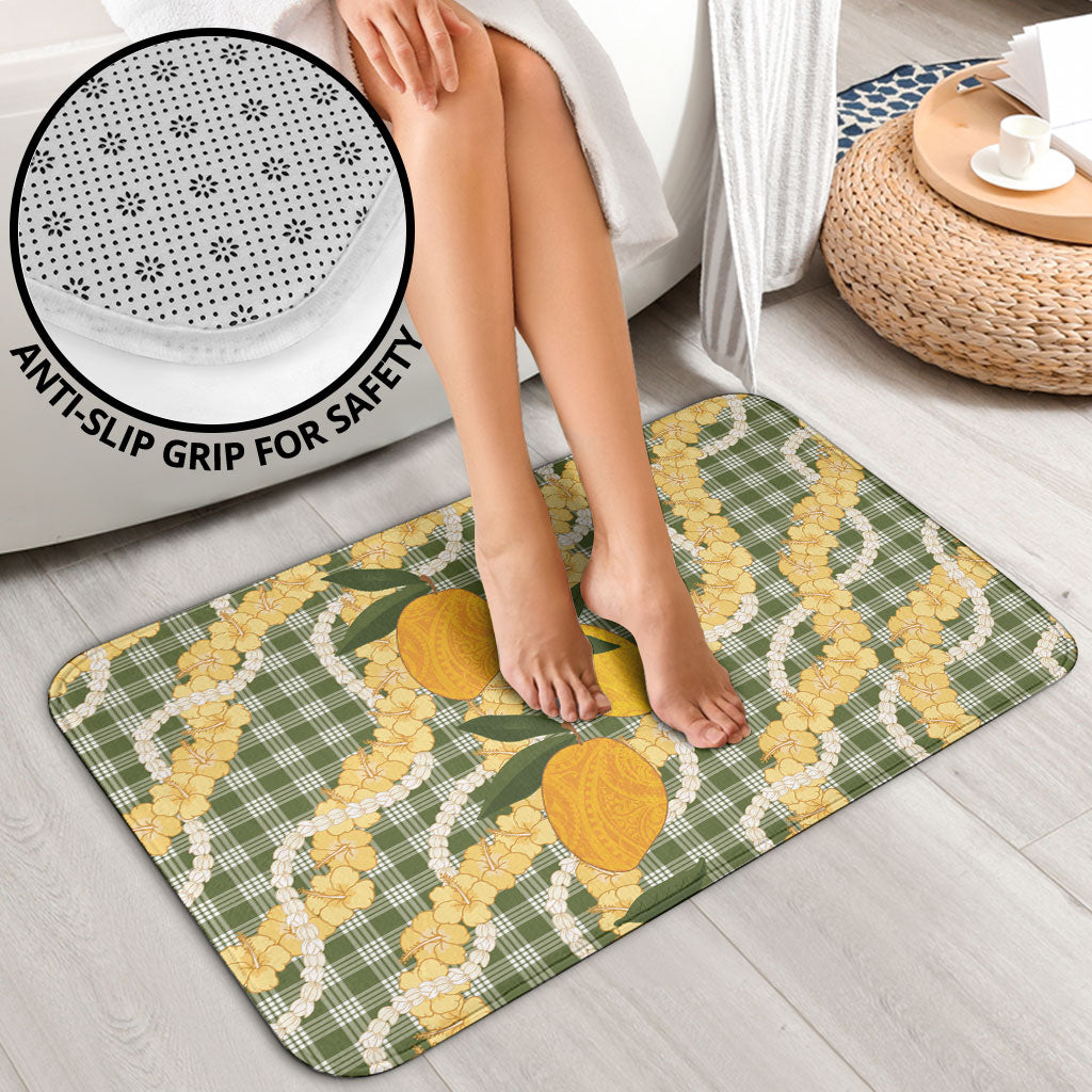 Uliuli Ahiahia Hawaiian Mango Palaka Bathroom Set Aloha Hibiscus Pikake Lei LT9 - Polynesian Pride