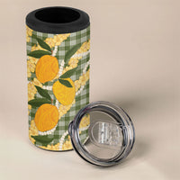 Uliuli Ahiahia Hawaiian Mango Palaka 4 in 1 Can Cooler Tumbler Aloha Hibiscus Pikake Lei LT9 - Polynesian Pride