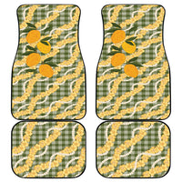 Uliuli Ahiahia Hawaiian Mango Palaka Car Mats Aloha Hibiscus Pikake Lei LT9 - Polynesian Pride