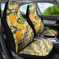 Uliuli Ahiahia Hawaiian Mango Palaka Car Seat Cover Aloha Hibiscus Pikake Lei LT9 - Polynesian Pride