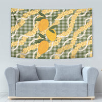 Uliuli Ahiahia Hawaiian Mango Palaka Tapestry Aloha Hibiscus Pikake Lei LT9 - Polynesian Pride