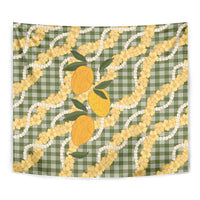 Uliuli Ahiahia Hawaiian Mango Palaka Tapestry Aloha Hibiscus Pikake Lei LT9 - Polynesian Pride