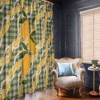 Uliuli Ahiahia Hawaiian Mango Palaka Window Curtain Aloha Hibiscus Pikake Lei LT9 - Polynesian Pride
