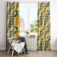 Uliuli Ahiahia Hawaiian Mango Palaka Window Curtain Aloha Hibiscus Pikake Lei LT9 - Polynesian Pride