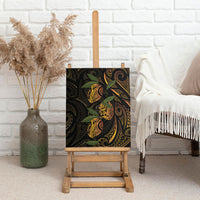 Hawaiian Mango Tribal Tattoo Canvas Wall Art Gold Pacific Traditional Pattern LT9 - Polynesian Pride