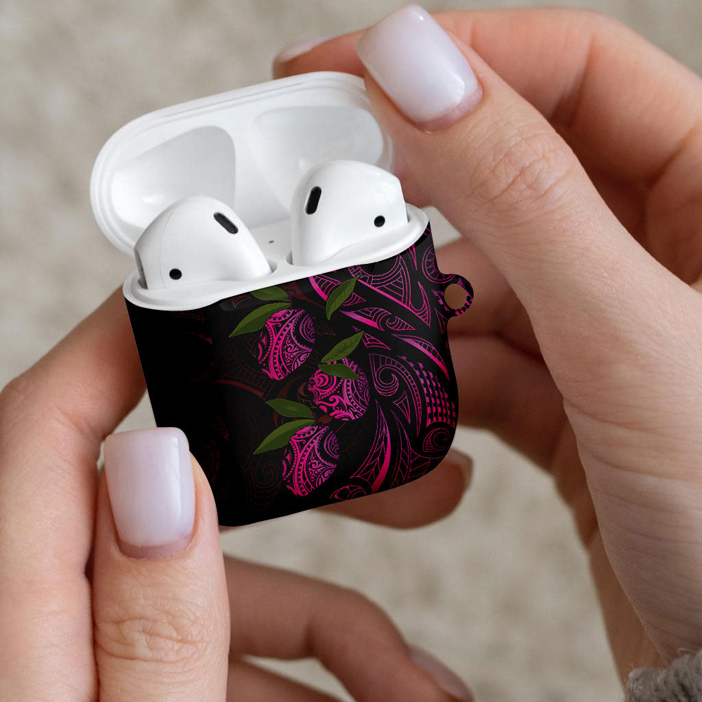 Hawaiian Mango Tribal Tattoo AirPods Case Pink Pacific Traditional Pattern LT9 - Polynesian Pride