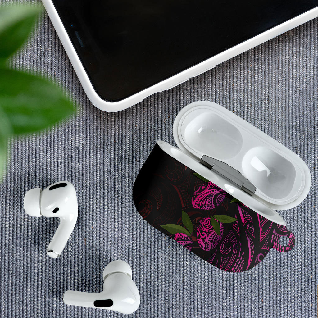 Hawaiian Mango Tribal Tattoo AirPods Case Pink Pacific Traditional Pattern LT9 - Polynesian Pride