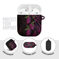 Hawaiian Mango Tribal Tattoo AirPods Case Pink Pacific Traditional Pattern LT9 - Polynesian Pride