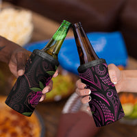 Hawaiian Mango Tribal Tattoo 4 in 1 Can Cooler Tumbler Pink Pacific Traditional Pattern LT9 - Polynesian Pride