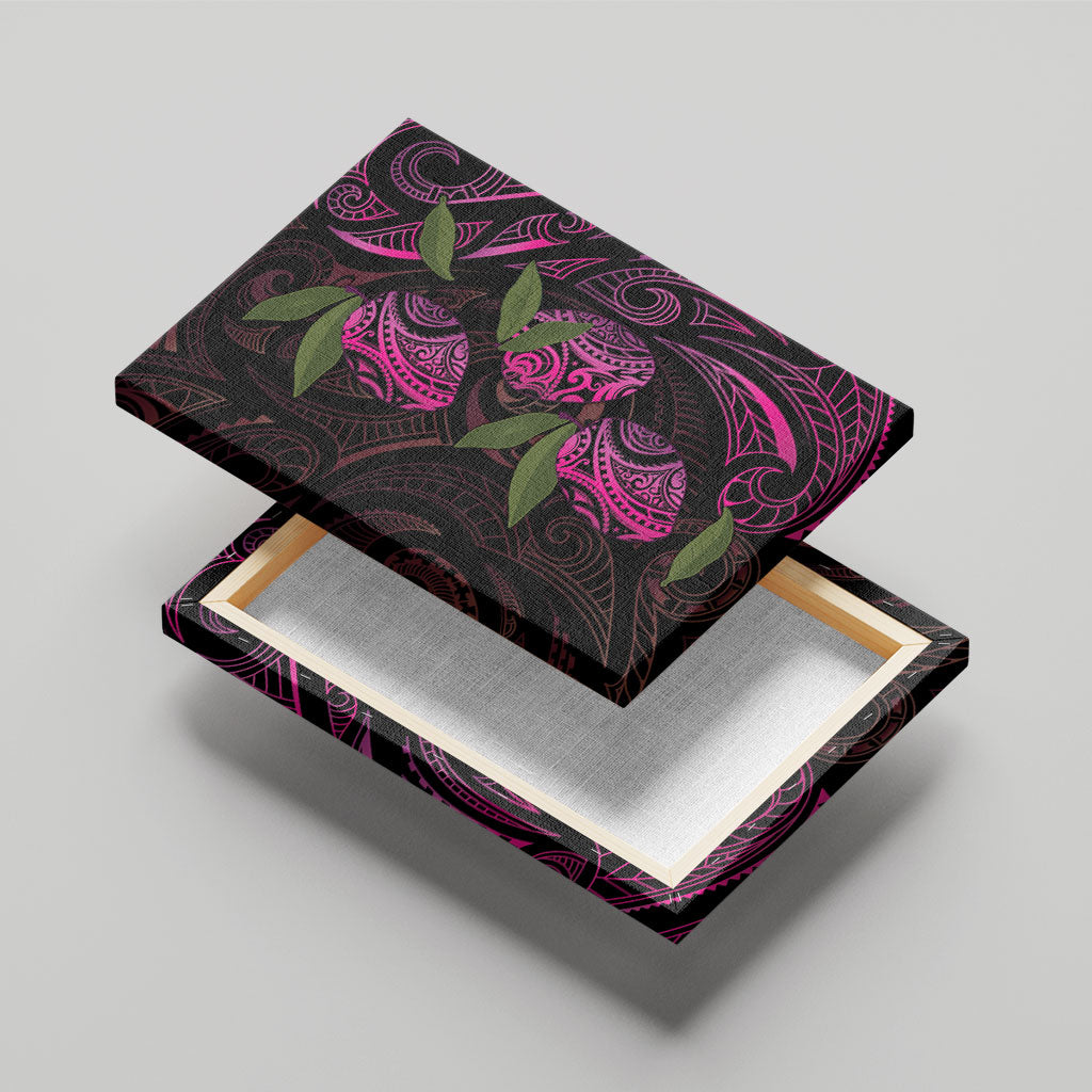Hawaiian Mango Tribal Tattoo Canvas Wall Art Pink Pacific Traditional Pattern LT9 - Polynesian Pride