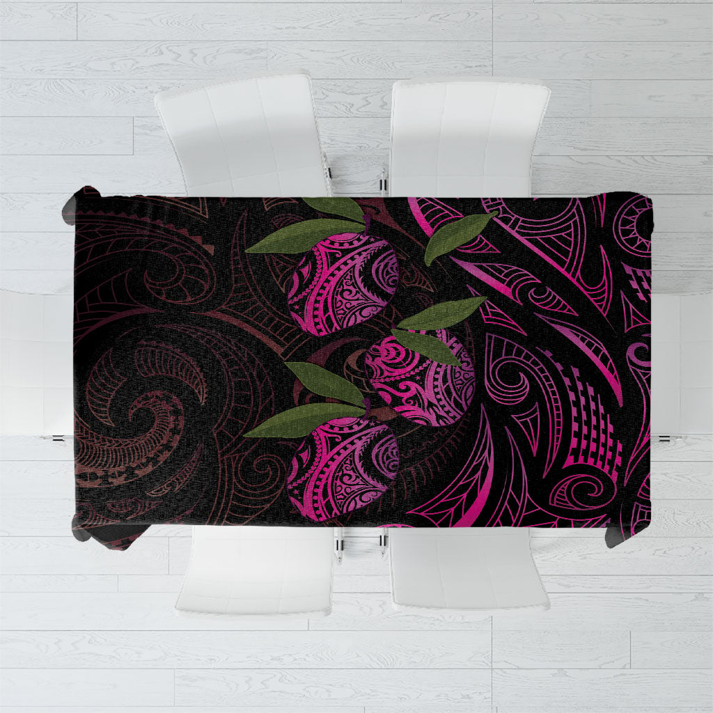 Hawaiian Mango Tribal Tattoo Tablecloth Pink Pacific Traditional Pattern LT9 Pink - Polynesian Pride
