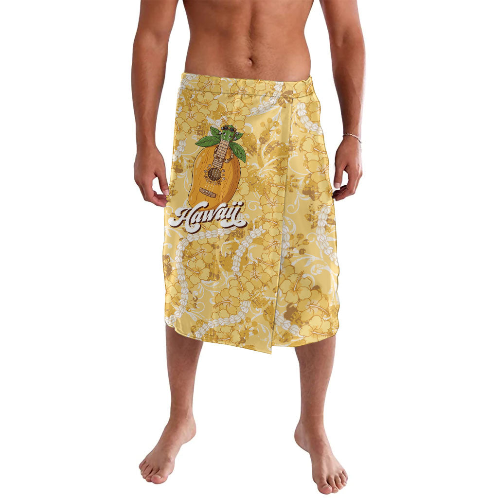 Hawaiian Mango Ukulele Lavalava Retro Yellow Hibiscus Pikake Lei LT9 Yellow - Polynesian Pride