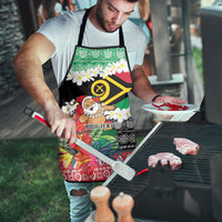 Personalised Vanuatu Joyeux Noel Apron Proud To Be a Ni-Van Sand Drawing Art LT9 - Polynesian Pride
