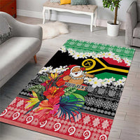 Personalised Vanuatu Joyeux Noel Area Rug Proud To Be a Ni-Van Sand Drawing Art LT9 - Polynesian Pride