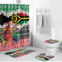 Personalised Vanuatu Joyeux Noel Bathroom Set Proud To Be a Ni-Van Sand Drawing Art LT9 Bathroom Set (4 pcs) Red - Polynesian Pride