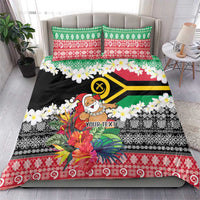 Personalised Vanuatu Joyeux Noel Bedding Set Proud To Be a Ni-Van Sand Drawing Art LT9 - Polynesian Pride