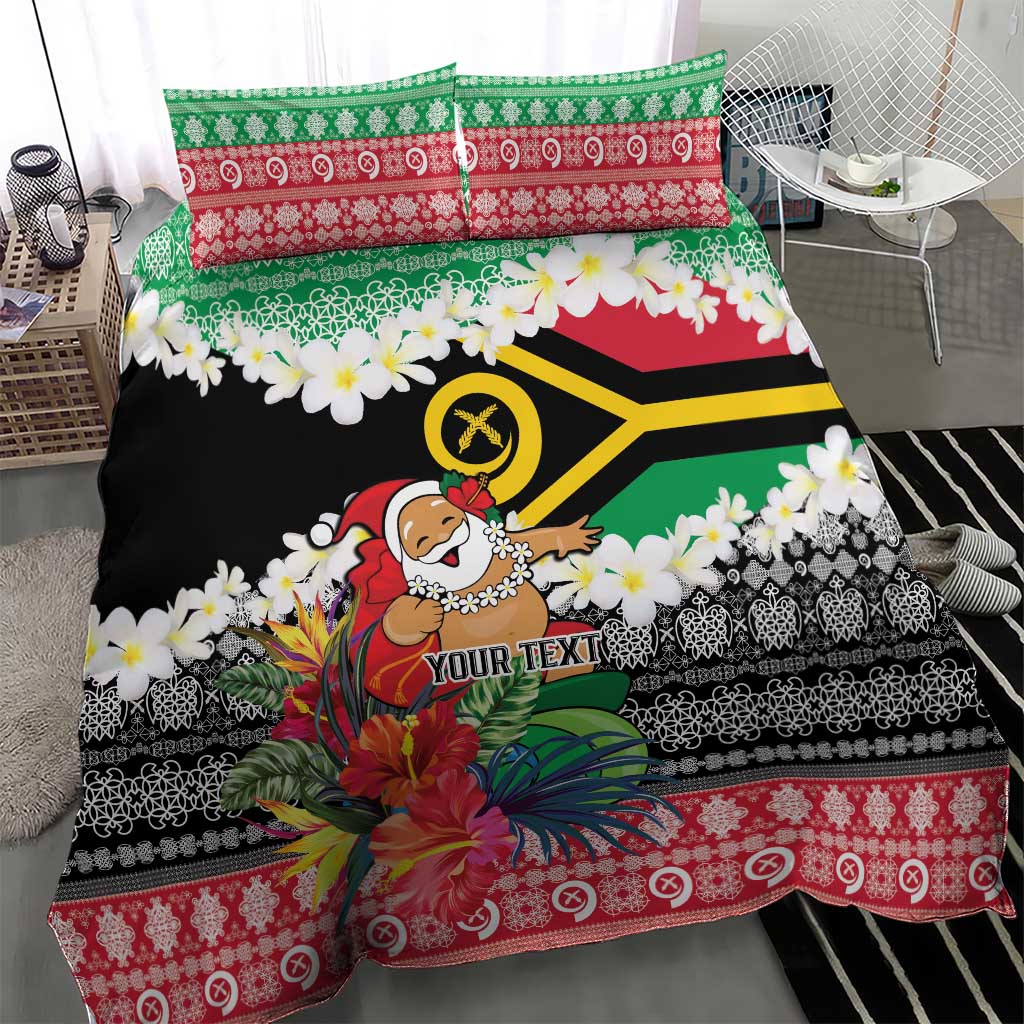 Personalised Vanuatu Joyeux Noel Bedding Set Proud To Be a Ni-Van Sand Drawing Art LT9 - Polynesian Pride