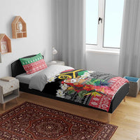 Personalised Vanuatu Joyeux Noel Bedding Set Proud To Be a Ni-Van Sand Drawing Art LT9 - Polynesian Pride