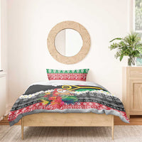 Personalised Vanuatu Joyeux Noel Bedding Set Proud To Be a Ni-Van Sand Drawing Art LT9 - Polynesian Pride
