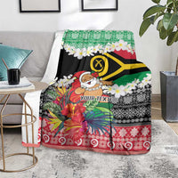 Personalised Vanuatu Joyeux Noel Blanket Proud To Be a Ni-Van Sand Drawing Art LT9 - Polynesian Pride