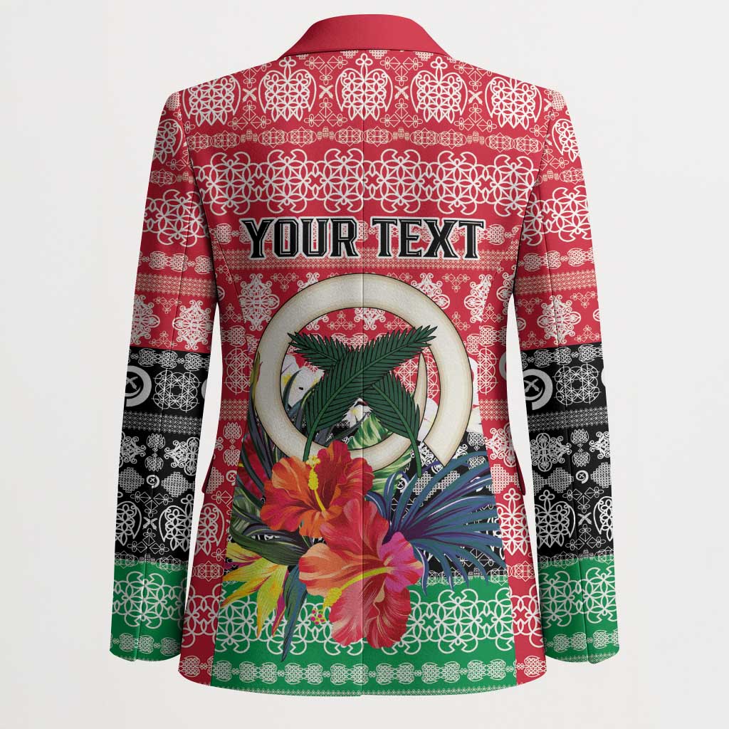 Personalised Vanuatu Joyeux Noel Blazer Proud To Be a Ni-Van Sand Drawing Art LT9 - Polynesian Pride
