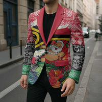 Personalised Vanuatu Joyeux Noel Blazer Proud To Be a Ni-Van Sand Drawing Art LT9 - Polynesian Pride