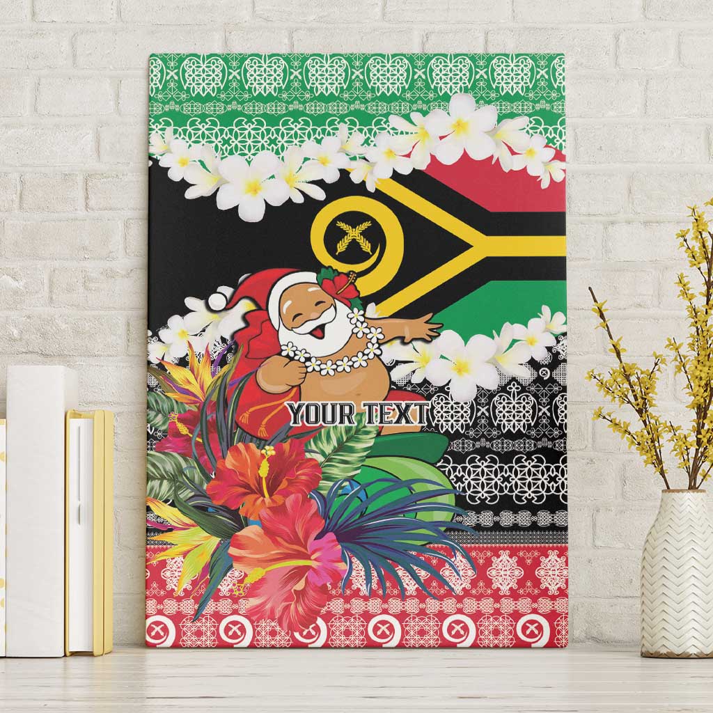 Personalised Vanuatu Joyeux Noel Canvas Wall Art Proud To Be a Ni-Van Sand Drawing Art LT9 Without Frame Red - Polynesian Pride