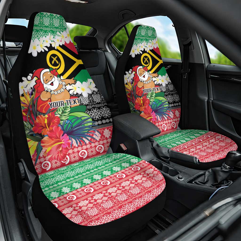 Personalised Vanuatu Joyeux Noel Car Seat Cover Proud To Be a Ni-Van Sand Drawing Art LT9 One Size Red - Polynesian Pride