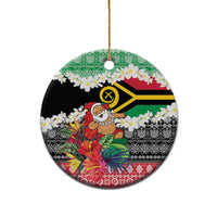 Personalised Vanuatu Joyeux Noel Ceramic Ornament Proud To Be a Ni-Van Sand Drawing Art LT9 - Polynesian Pride
