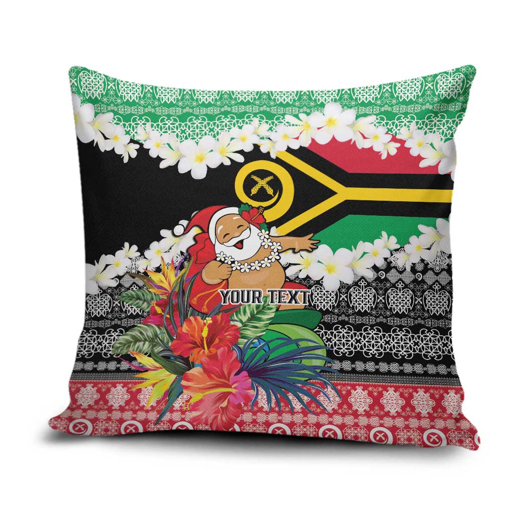 Personalised Vanuatu Joyeux Noel Pillow Cover Proud To Be a Ni-Van Sand Drawing Art LT9 Red - Polynesian Pride