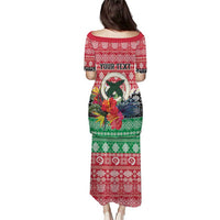 Personalised Vanuatu Joyeux Noel Puletasi Proud To Be a Ni-Van Sand Drawing Art LT9 - Polynesian Pride