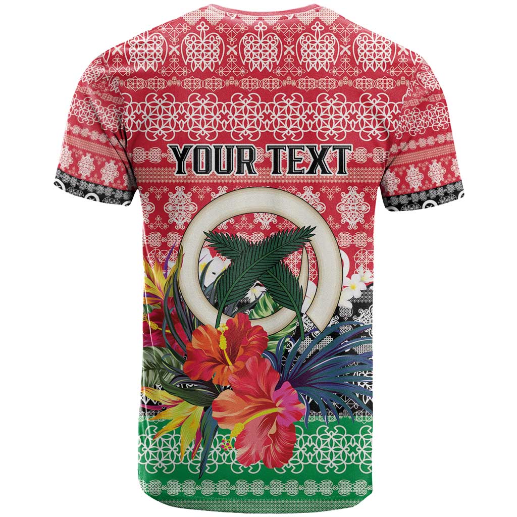 Personalised Vanuatu Joyeux Noel T Shirt Proud To Be a Ni-Van Sand Drawing Art LT9 - Polynesian Pride
