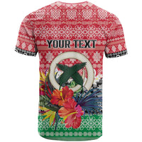 Personalised Vanuatu Joyeux Noel T Shirt Proud To Be a Ni-Van Sand Drawing Art LT9 - Polynesian Pride