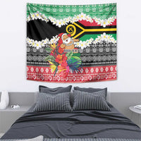 Personalised Vanuatu Joyeux Noel Tapestry Proud To Be a Ni-Van Sand Drawing Art LT9 - Polynesian Pride