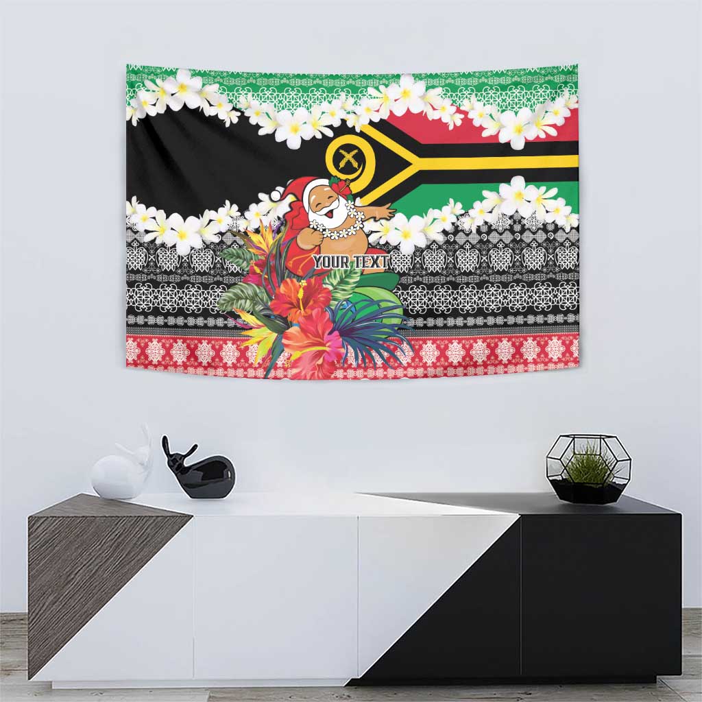 Personalised Vanuatu Joyeux Noel Tapestry Proud To Be a Ni-Van Sand Drawing Art LT9 - Polynesian Pride