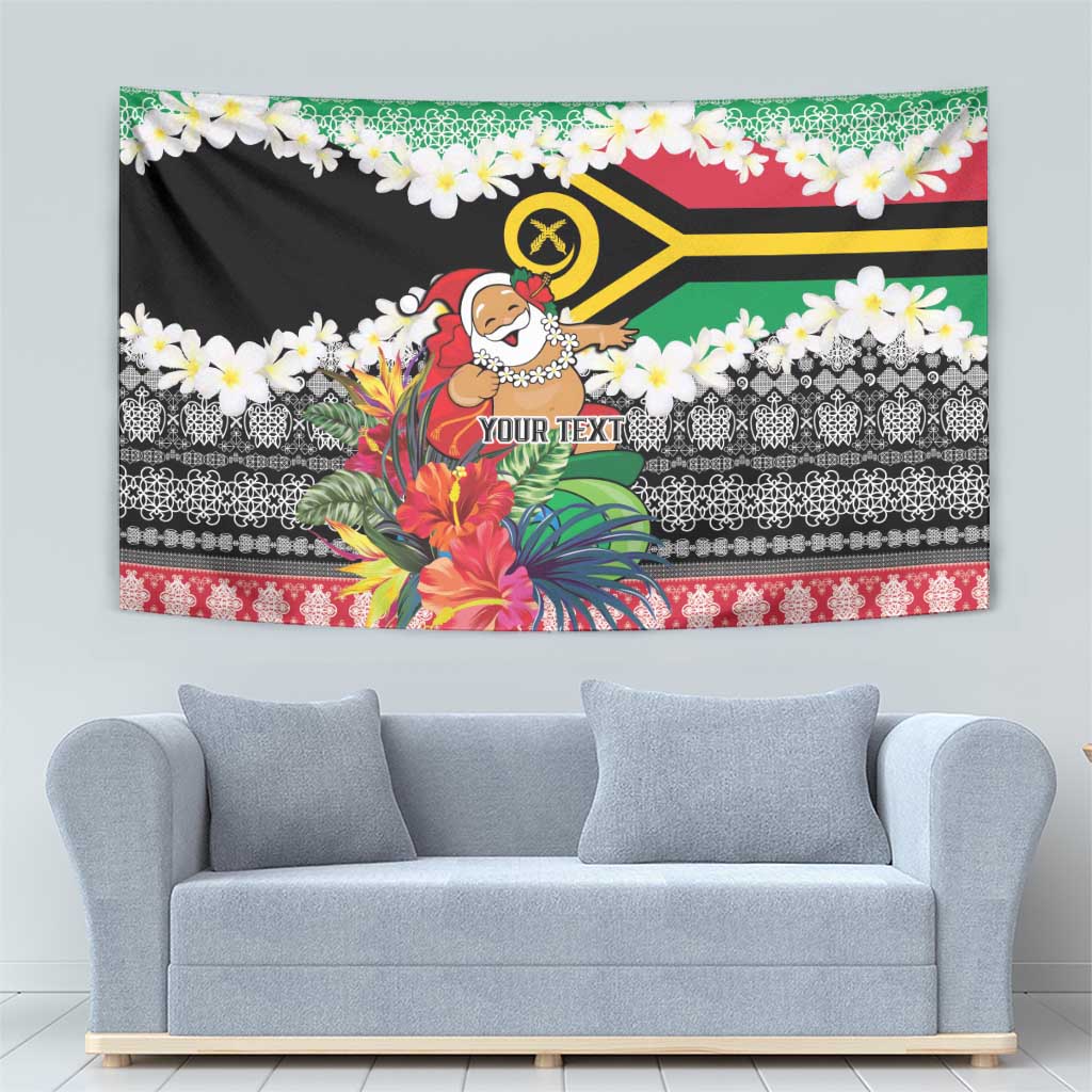 Personalised Vanuatu Joyeux Noel Tapestry Proud To Be a Ni-Van Sand Drawing Art LT9 - Polynesian Pride
