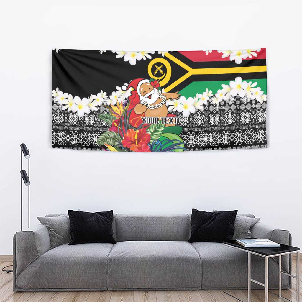 Personalised Vanuatu Joyeux Noel Tapestry Proud To Be a Ni-Van Sand Drawing Art LT9 - Polynesian Pride