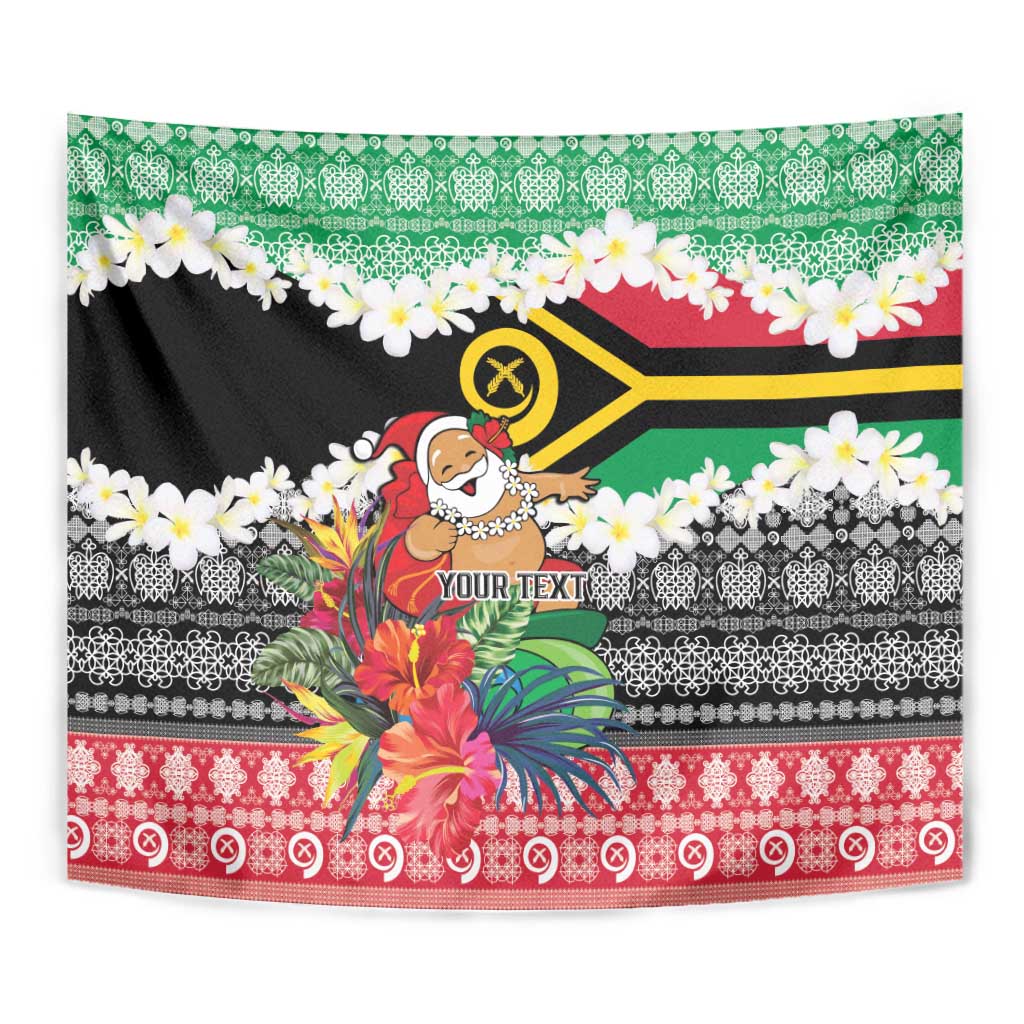 Personalised Vanuatu Joyeux Noel Tapestry Proud To Be a Ni-Van Sand Drawing Art LT9 - Polynesian Pride