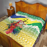 Personalised Malampa Joyeux Noel Quilt Proud To Be a Ni-Van Sand Drawing Art LT9 - Polynesian Pride