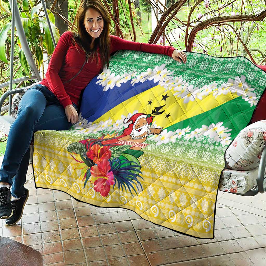 Personalised Malampa Joyeux Noel Quilt Proud To Be a Ni-Van Sand Drawing Art LT9 - Polynesian Pride
