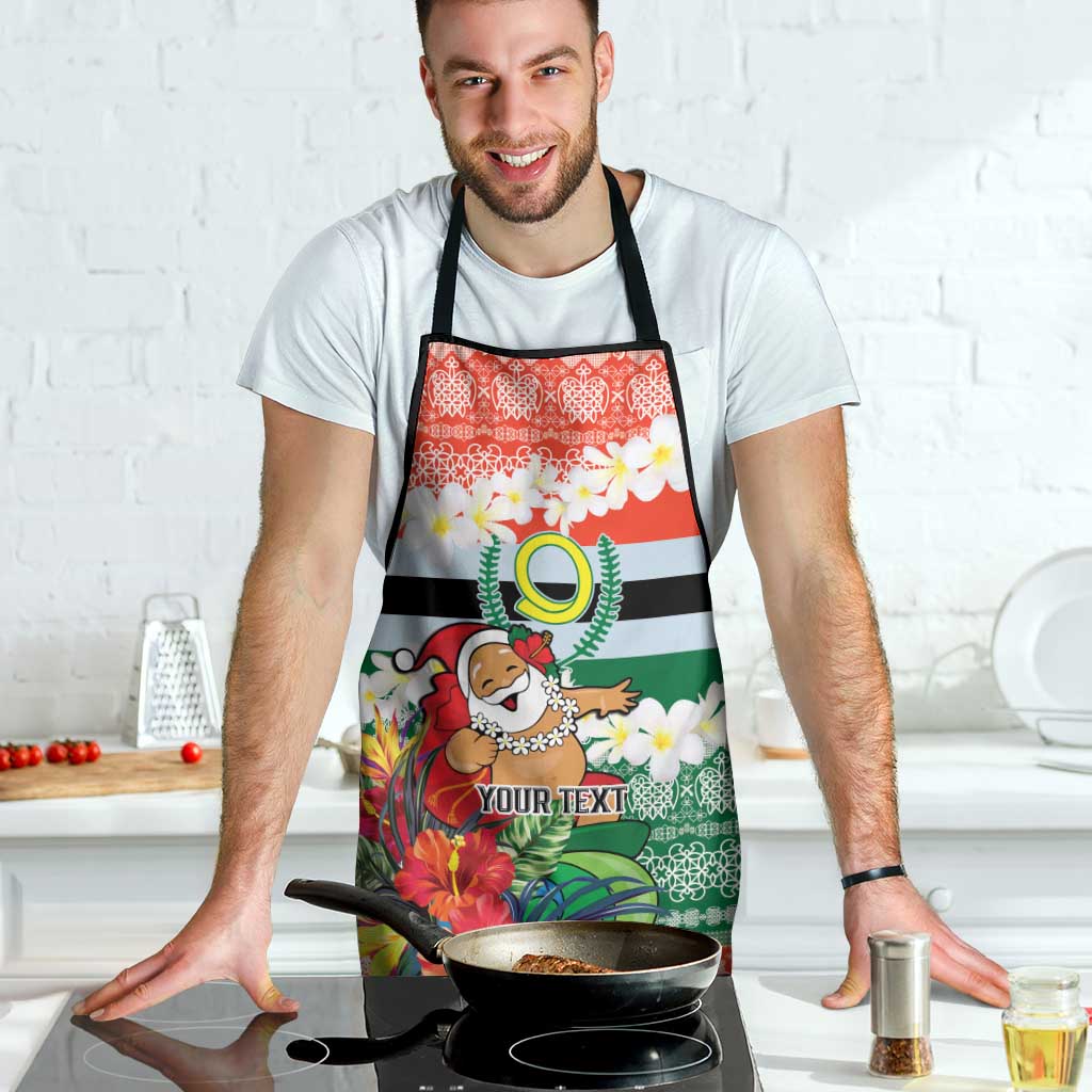 Personalised Penama Joyeux Noel Apron Proud To Be a Ni-Van Sand Drawing Art LT9 - Polynesian Pride