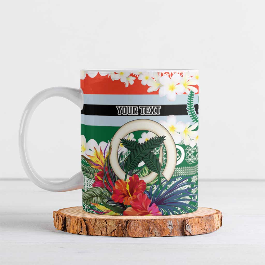 Personalised Penama Joyeux Noel Ceramic Mug Proud To Be a Ni-Van Sand Drawing Art LT9 Red - Polynesian Pride
