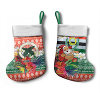 Personalised Penama Joyeux Noel Christmas Stocking Proud To Be a Ni-Van Sand Drawing Art LT9 - Polynesian Pride